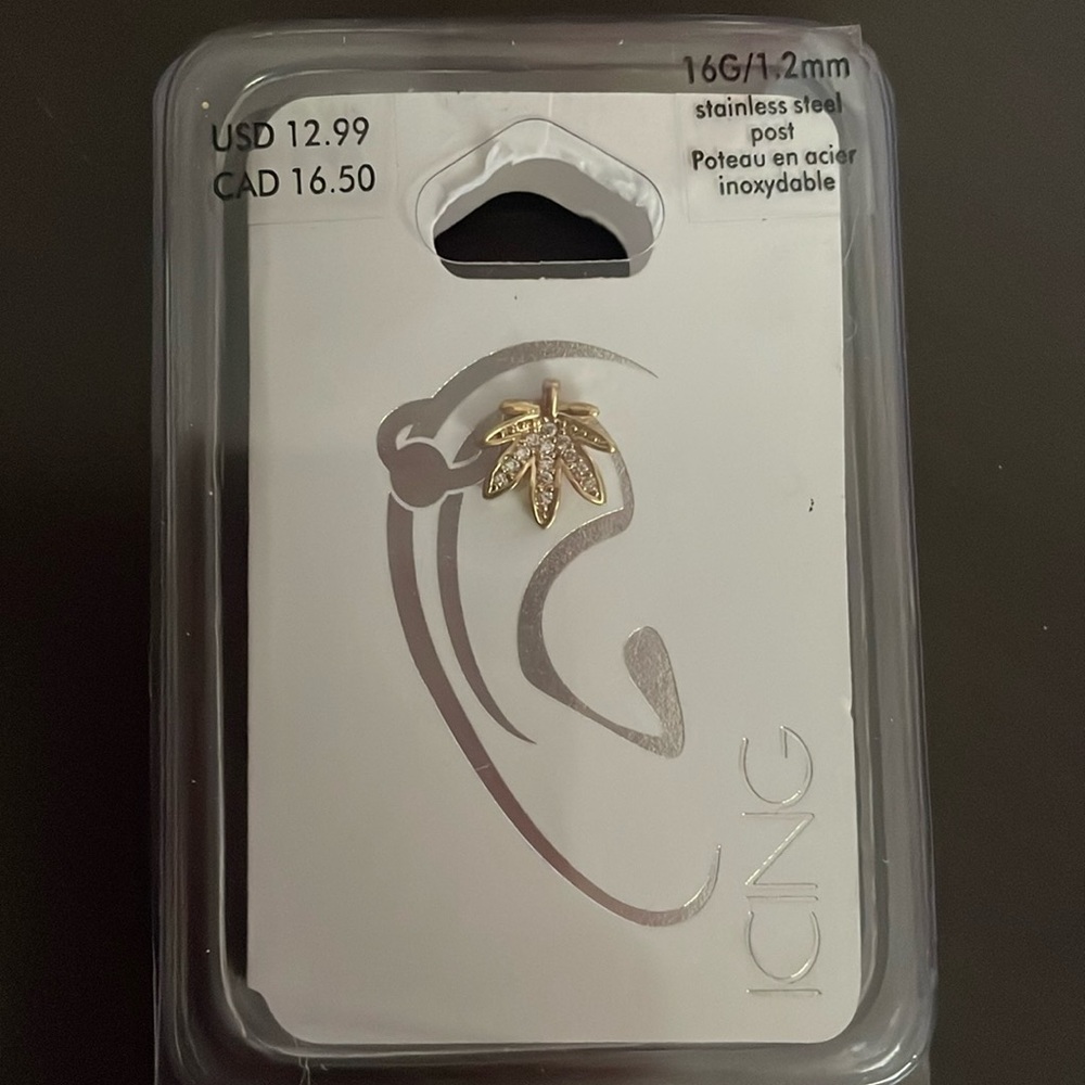 16 gauge post earring